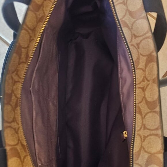 Coach Tote Color Block Court Gem - Picture 3 of 3